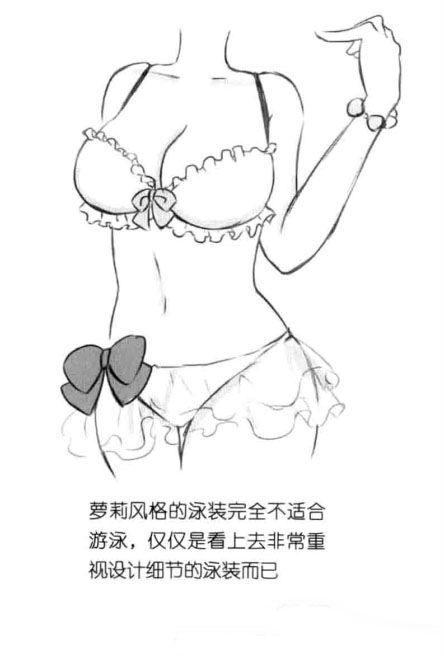 泳衣绘画素材_泳衣ai绘画_绘画泳衣美女真人